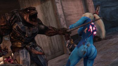 Fap to Samus's Shipwreck in 'The Fallen Ship' | Uncut Guro Version from VGamesRy