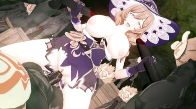'Genshin Impact: Lisa Gets Surrounded by a Mob of Lustful Hentai Hurlas V1 (A-CroLexx)'