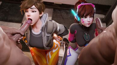 Tracer & D.Va's Erotic Adventure, Vol. 1 [Uncensored][TheCount][NSFW]