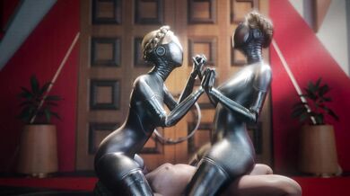'Leather-Bound Ballerina Twins: Erotic Fetishism'