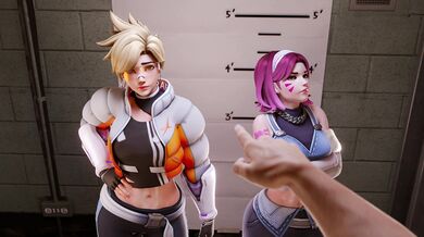 Tracer and D.Va Get Topless for The Count in 'Intro' Porn Parody, Part 1