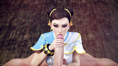 Dragon Ball Z Hentai - Chun-Li vs Goku: The Ultimate Blowjob Battle [StonedudesFM]