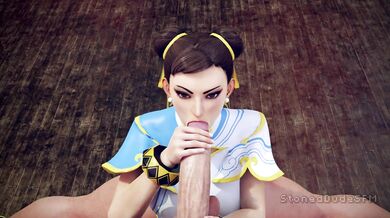 Dragon Ball Z Hentai - Chun-Li vs Goku: The Ultimate Blowjob Battle [StonedudesFM]