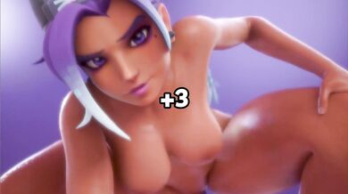 Ashe & Sombra's Lesbian Threesome with Tracer & Widowmaker