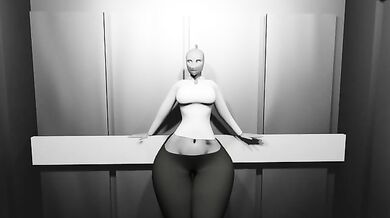 Inflatable Shark Girl Gets Deflated in the Elevator