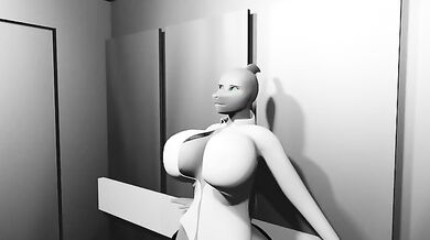 Inflatable Shark Girl Gets Deflated in the Elevator