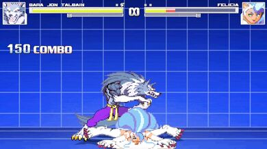 Felicia's Hot Battle Against Demonic Warrior Talbain in MUGEN Episode 2