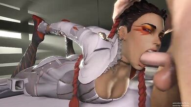 'Lustful Lobster Deepthroats Beautiful Woman's Cunt while Nottanj Watches'.