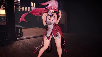 Gentlemen's Club: Yae Miko in 4K
