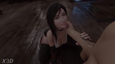 Tifa's Explosive Orgies with Cloud Strife and Barrett Wallace in 3D