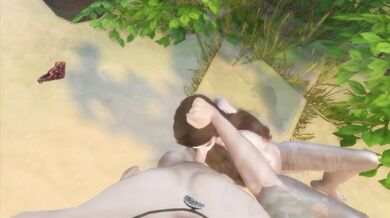 Oral Beauty Lola Gets Nailed on the Sandy Shore