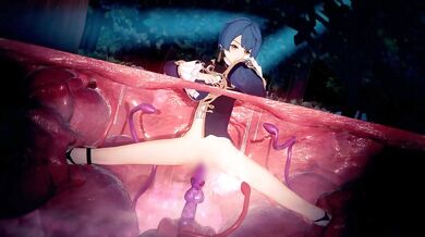 Mixed with desire, her body trembled as the tentacles began to move...