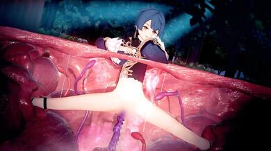 Mixed with desire, her body trembled as the tentacles began to move...