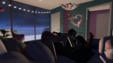 Birds and Bees Banging on Screen