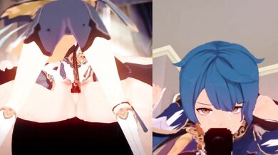 'Luscious Chinese MILF gets a hot blow job from her son's nerdy friend during a family visit, with the help of some alcohol and flattery!'