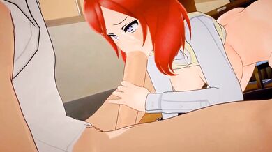 'Adventurous young maiden with a thirst for semen finds her way to a strange man and sucks his erect penis until she gets the release she craves'.