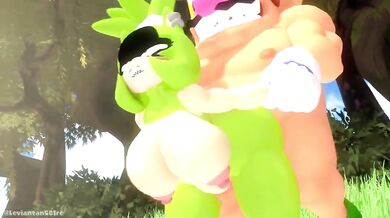 Surge Takes it Hard from Behind with Wario's Big Cock