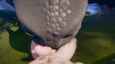 Toothless' Tight End: Training Dragon Cock for Anal Play