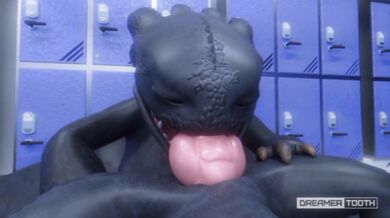 Toothless' Tight End: Training Dragon Cock for Anal Play
