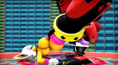 Rouge getting plowed by a voracious Alpha