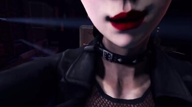 Goth Babe's Gigantic Juggs Shock!