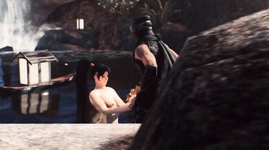 Ryu Hayabusa and Momiji Ninjas get it on in a Spring Fling