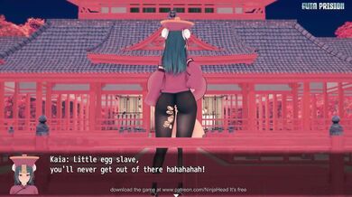 Male devoured by his futa boss while fighting off the Egg Clan