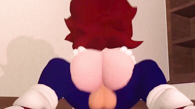 Girlfriend's Sonic Anal Pounding