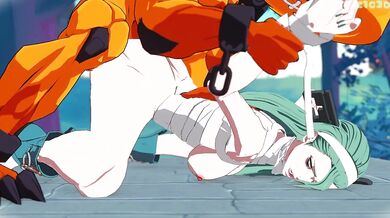 Gigantic Geyser of Guilty Gear's Heroine Gets Pounded Hard