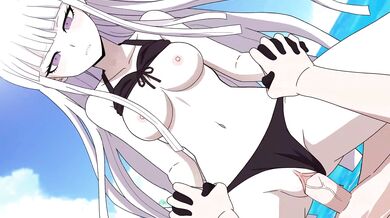 Sexy Nerd Girl Kyoko Kirigiri Gets Fucked By The Entire School!