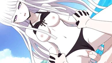 Sexy Nerd Girl Kyoko Kirigiri Gets Fucked By The Entire School!