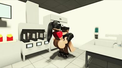 The McDonald's Worker from Roblox Gets Fucked Hard