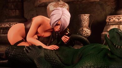 Ivy and the Lizard Man's Furious Fuck Fest in Stunning 4K Ultra HD!