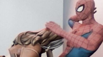 Spidermen and Roguettes in the VHS XXX Parody