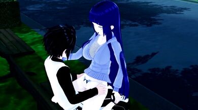 Innocent Naruto and Hinata's First Time in the Park Gets Them Fucked by Strangers