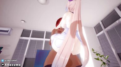 Lustful Kokomi's Secret Desires: The Erotic Adventures of Genshin Impact's Ikazuma.