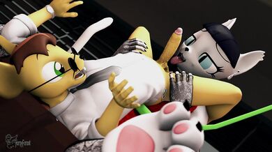 Furry friends unite, as mouse and cat become one in a steamy feline romp.