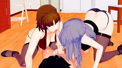 The Ultimate Threesome Experience between Sae and Makoto in Persona 5