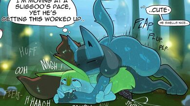 Lucario Takes Braixen's Virginity in a Wild Threesome with Pikachu