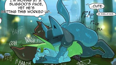 Lucario Takes Braixen's Virginity in a Wild Threesome with Pikachu
