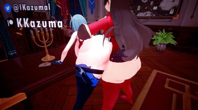 The Ultimate Erotic Experience of Genshin Impact: Eula and Amber, The Kazamals!