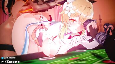 The Erotic Group Encounter of Genshin Impact with Ikazumal