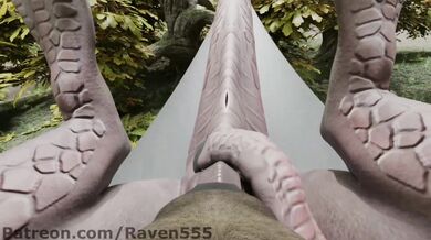 Hyena's Penis Receives Gay Dragon Cum on Face (Raven555)