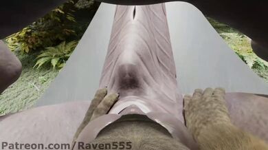 Hyena's Penis Receives Gay Dragon Cum on Face (Raven555)