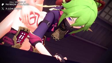Kuki Shinobu's Wet and Wild Adventure in Genshin Impact