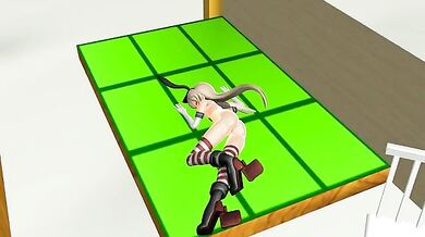 Fucking Shimakaze's Invisible Body in MMD Pov