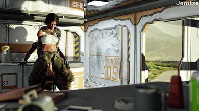 Futanari Time Traveler's Giant Phallus