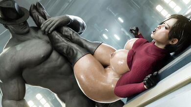 Ada Wong's Anal Infiltration with Mr. X [Explicit Cartoon]