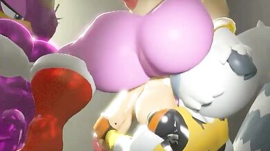 Busty Amy and her juicy backside take on a rough Tangle in the bedroom.