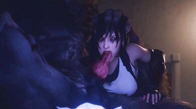 Wild and Tamed: Tifa's Beastly Encounter with a Lycanthrope [Extended Cut]
